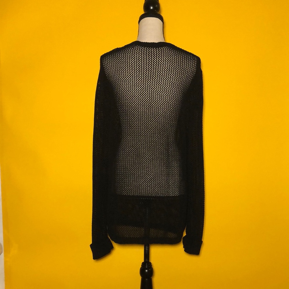 ELIE TAHARI long sleeve cotton knit sweater - Picture 3 of 9